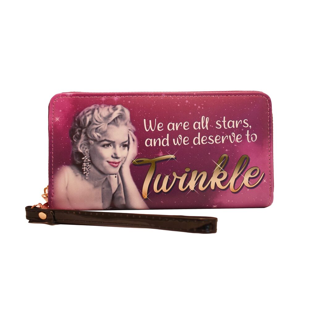 5040 Norma Jeane as Marilyn Wallet with Zipper - Twinkle